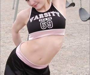 Slurps cheerleader Chloe labyrinth hot panty upskirt..