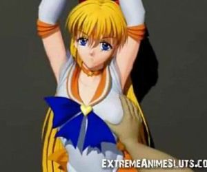 3D Sailor Venus Blowjob! - 3 min