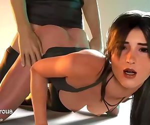 Lara croft Geneukt anaal Harde