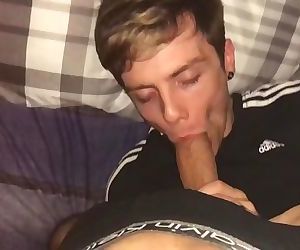 Uk Lad PT1 Hot dirty scally lad sucking a huge cock and..