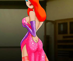 Jessica rabbit is stripping naked..