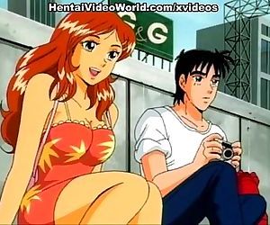 Redhead anime cutie fucked in the..