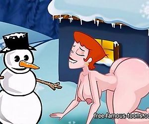 Famous toons Christmas orgy - 5 min