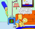 Bart fucking Lisa in the living..