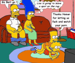 Simpson family watching porn