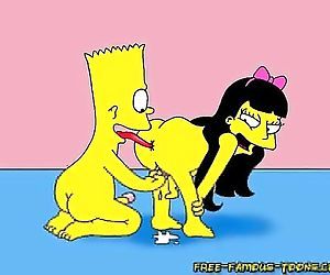 Famous toons bart and lisa..