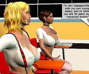 Lesbian orgy in classroom - part 9