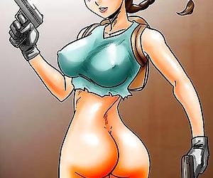 Lara Croft porno Dibujos animados Parte 3826