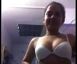 Tamil girl taking self video for her bf - 2 min