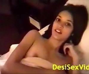 Desi bhabhi quente Sexo no hotel quarto com Namorado - 6 min
