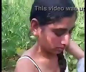 Desi girl removing clothes in field. - 1 min 44 sec