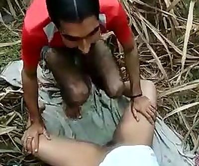Two desi girl in jungle fuck with college friends
