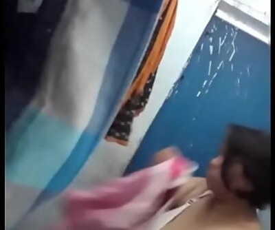 Desi Muslim Indian aunty bath spy hidden camera. 2 min