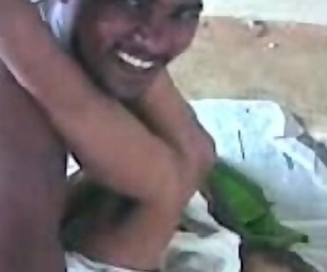 Tamil Maid massaged in group