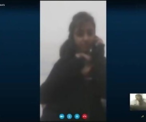 Paquistão menina Sexo bate-papo no o skype com Namorado wid áudio
