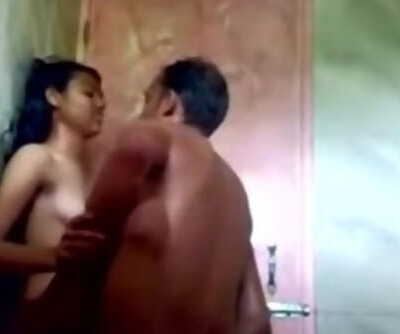 Bangla,Desi Girl Fucked with BF in Bathroom