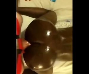 White man fucks with his big cock oiled black ass