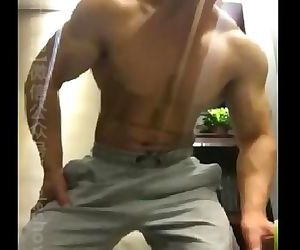 Chinese muscle bear bodybuilder
