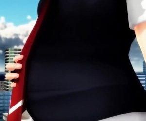 MMD ginormous woman vore