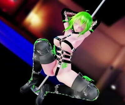 MMD SEX Buxomy Gumi In Arching - Pole Dancer