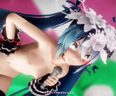 MMD Flowery Miku Loses Clothes To Her Classic Song