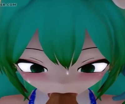 mmd Sanae Sucer off