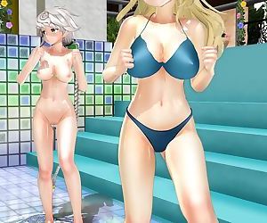 3D MMD Atago and Yunlong in Glide