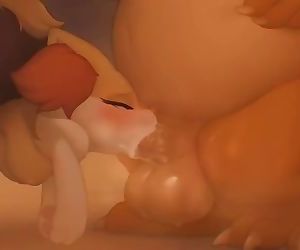 Chubby Charizard And Horny Braixen Have Hot Sex