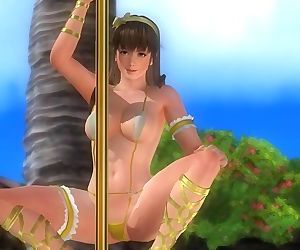 Dead or Alive 5 1.09 - Hitomi Pole Dancing on the Beach w/..