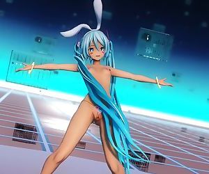 3D MMD Luscious Hatsune Miku in Cyber Thunder Cider