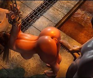 Savage Monster 3D Sex - Perils Of Lara Croft: Part 4