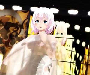 3D MMD My Short Hair Daughter in Paradise