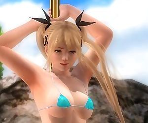 Dead or Alive 5 1.09 - Marie Rose Pole Dance on the Beach..