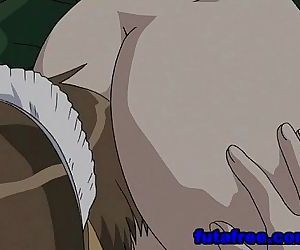 Hentai maid swallows juicy sperm - 5 min