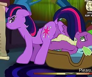 MLP: Spike and Twilight Sparkles Sex Session 18 min HD