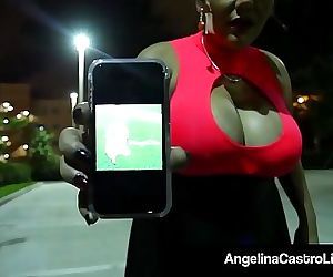 Cuban Queen Angelina Castro Gets A Huge Load Of Cum On..