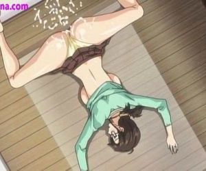 Young hentai gets creampie and wet pussy pee - 4 min