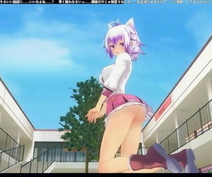 3D HENTAI Schoolgirl in Pink Turned me on with Dirty Talk..