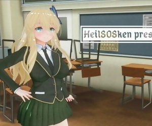 3D Hentai Sena Kashiwazaki sex in School.