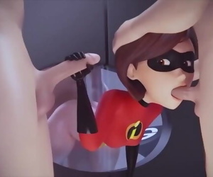 The Incredibles - Elastigirl try not to Jizz Compete