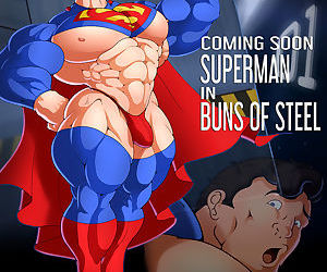superman en bollos de De acero