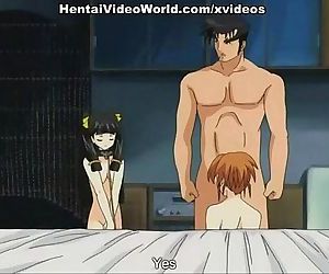 Threesome with hot anime sluts -..