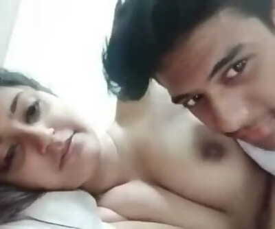 Lovely Bangladeshi Duo tits pressing with clear Bangla audio
