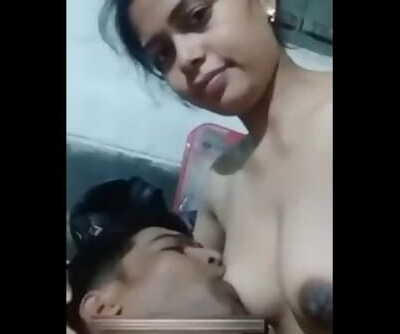 Adorable desi wifey sucked by her hubby