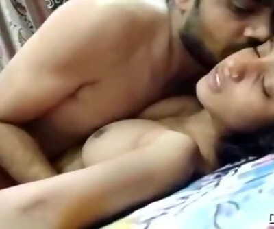 Super Hot Glance Desi Lady Boobs Pressing And Hard Fucked By Husband