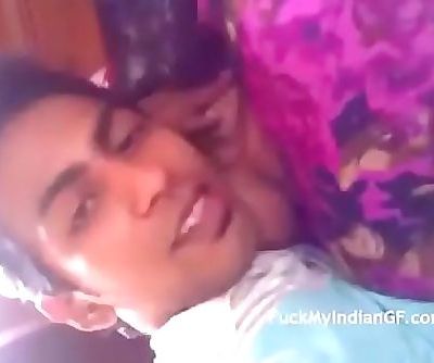indian desi fantastic young girl at home alone with boyfriend 3 min