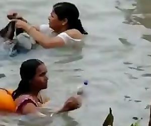 INDIAN - GANGA bathing caught 2