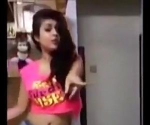 Sexy Horny Indian babe dancing -..