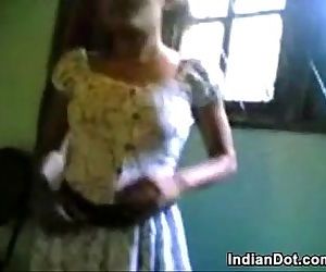 Cute Indian Teen Girl Washes Her..