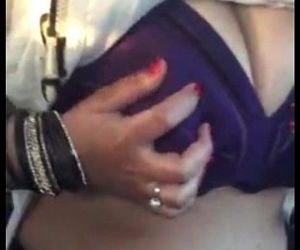 Desi Bhabhi Sexy Boobs Show in Car, - 22 sec